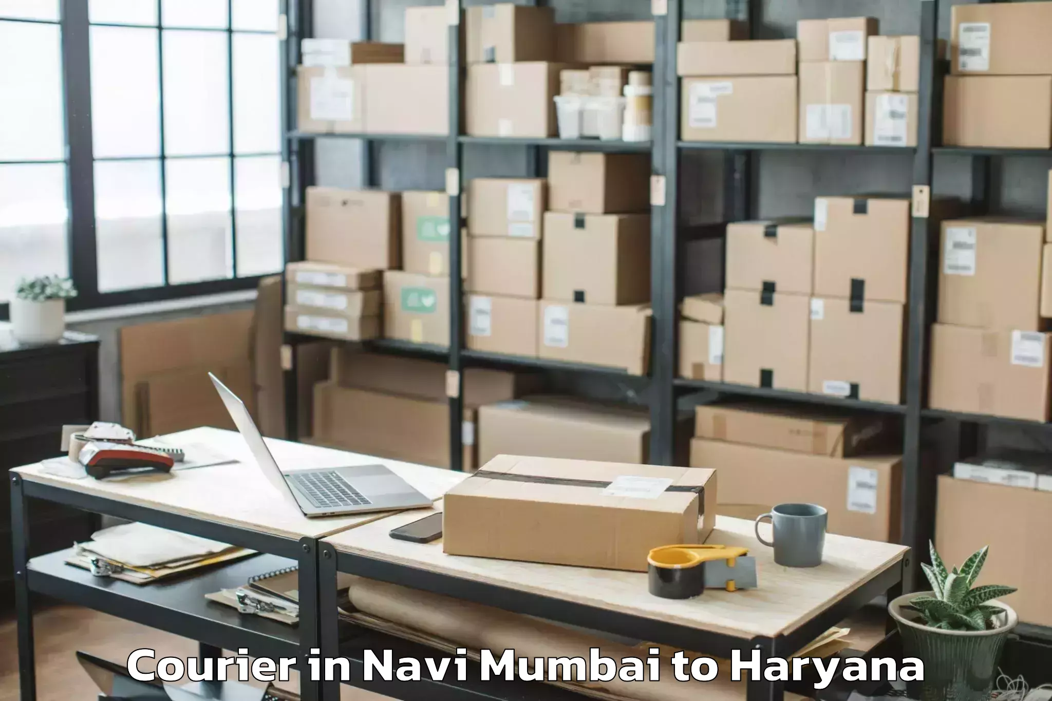 Navi Mumbai to Chaudhary Charan Singh Haryana Courier Booking